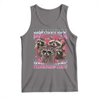 Physically Thicc Funny Raccoon Meme Tank Top Mentally Sick Bootleg Graphic 90s - Wonder Print Shop