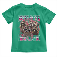 Physically Thicc Funny Raccoon Meme Toddler T Shirt Mentally Sick Bootleg Graphic 90s - Wonder Print Shop