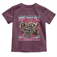 Physically Thicc Funny Raccoon Meme Toddler T Shirt Mentally Sick Bootleg Graphic 90s - Wonder Print Shop