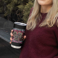 Physically Thicc Funny Raccoon Meme Tumbler Cup Mentally Sick Bootleg Graphic 90s - Wonder Print Shop