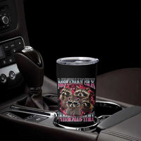 Physically Thicc Funny Raccoon Meme Tumbler Cup Mentally Sick Bootleg Graphic 90s - Wonder Print Shop