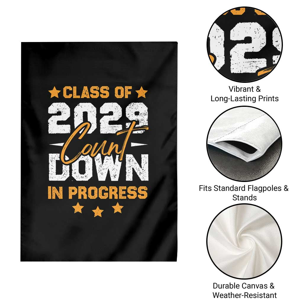 Class Of 2029 Count Down Graduating Garden Flag