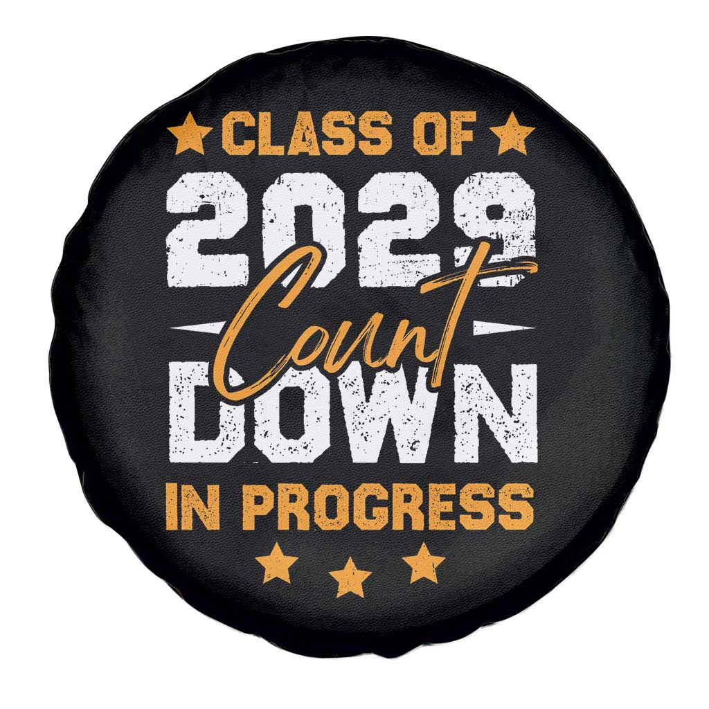Class Of 2029 Count Down Graduating Spare Tire Cover