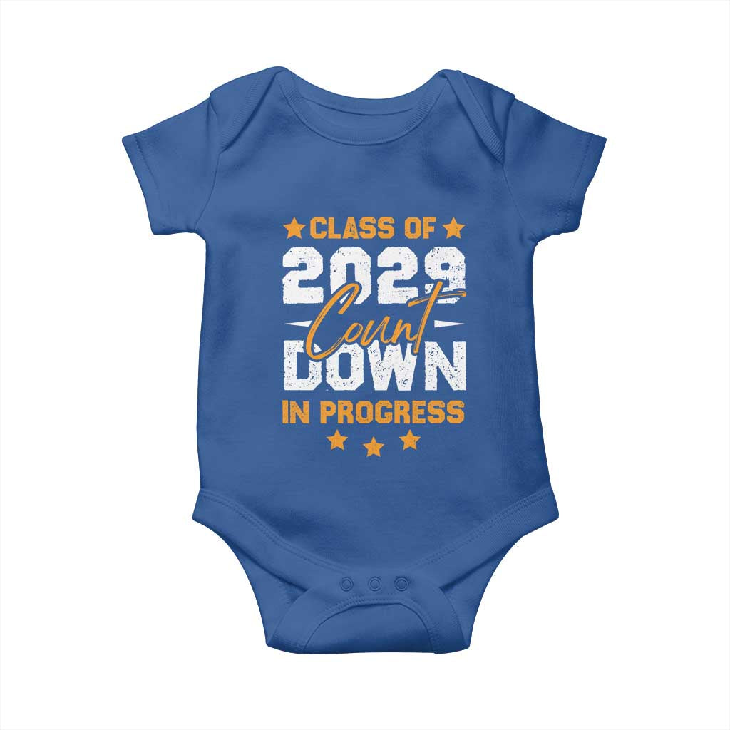 Class Of 2029 Count Down Graduating Baby Onesie