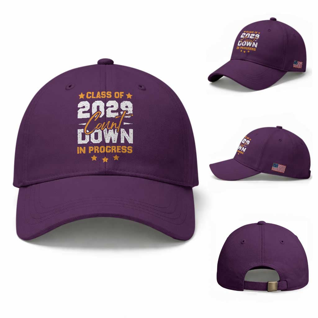 Class Of 2029 Count Down Graduating Baseball Cap