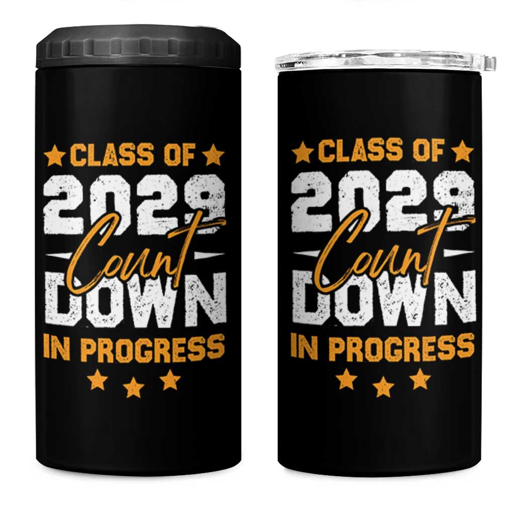 Class Of 2029 Count Down Graduating 4 in 1 Can Cooler Tumbler