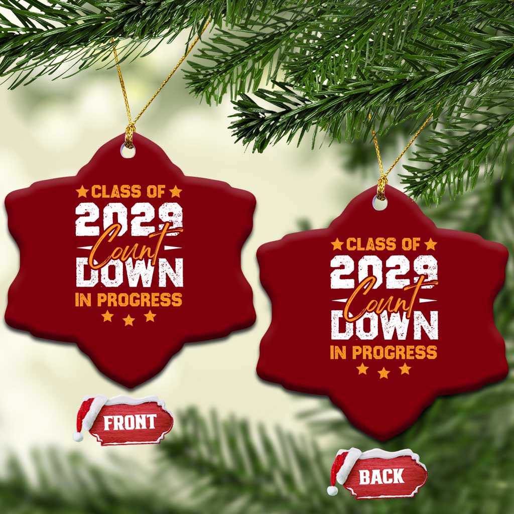 Class Of 2029 Count Down Graduating Ceramic Ornament