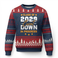 Class Of 2029 Count Down Graduating Ugly Christmas Sweater