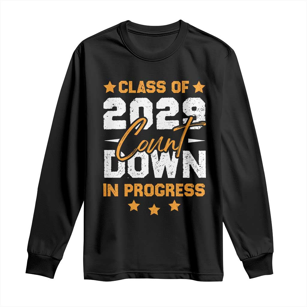 Class Of 2029 Count Down Graduating Long Sleeve Shirt