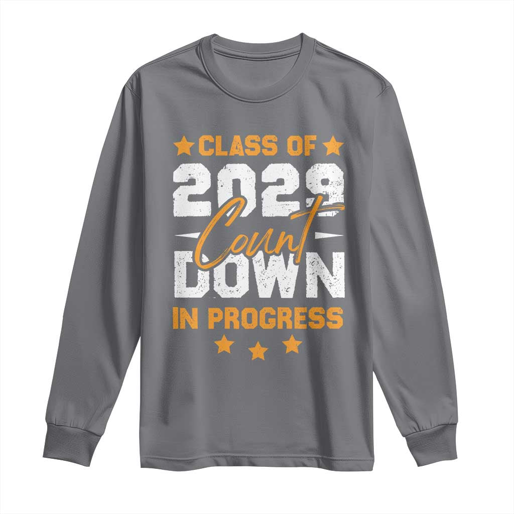 Class Of 2029 Count Down Graduating Long Sleeve Shirt