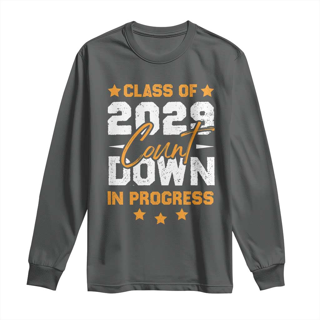 Class Of 2029 Count Down Graduating Long Sleeve Shirt