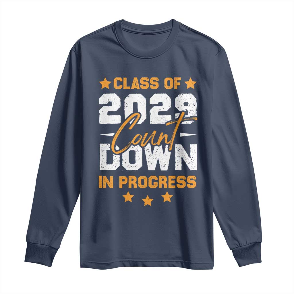 Class Of 2029 Count Down Graduating Long Sleeve Shirt