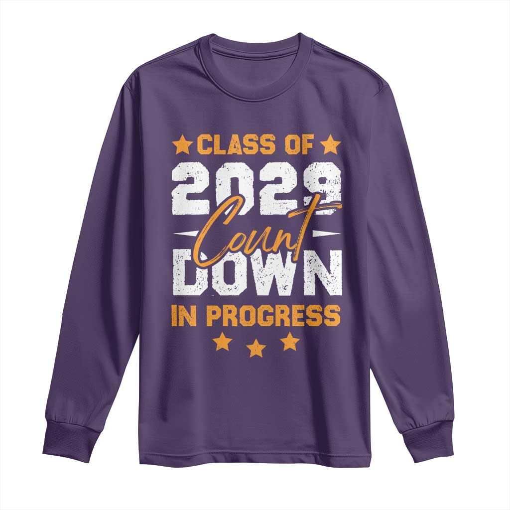 Class Of 2029 Count Down Graduating Long Sleeve Shirt