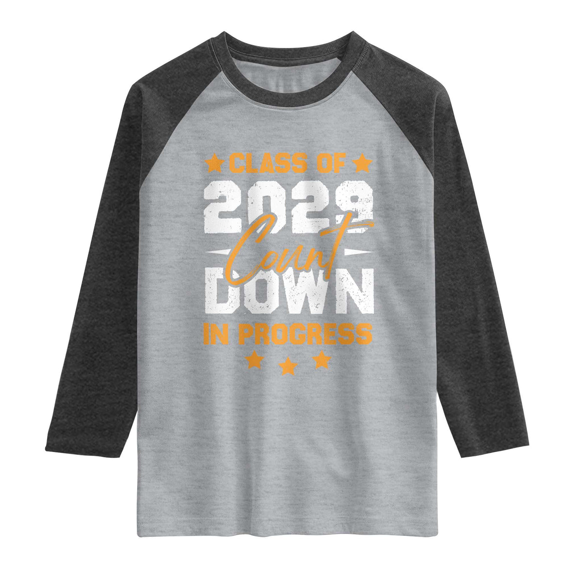 Class Of 2029 Count Down Graduating Raglan Shirt