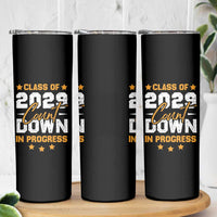 Class Of 2029 Count Down Graduating Skinny Tumbler