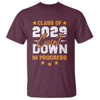 Class Of 2029 Count Down Graduating T Shirt