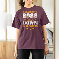 Class Of 2029 Count Down Graduating T Shirt For Women