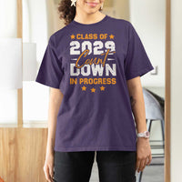 Class Of 2029 Count Down Graduating T Shirt For Women