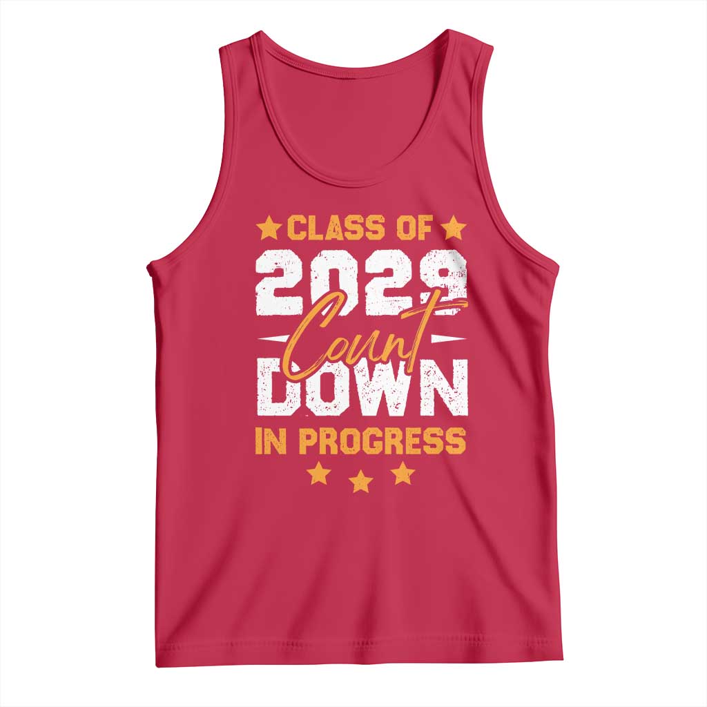 Class Of 2029 Count Down Graduating Tank Top