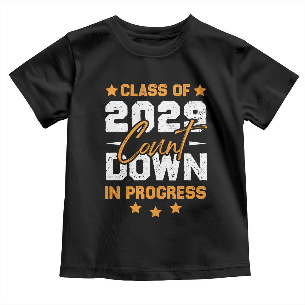 Class Of 2029 Count Down Graduating Toddler T Shirt