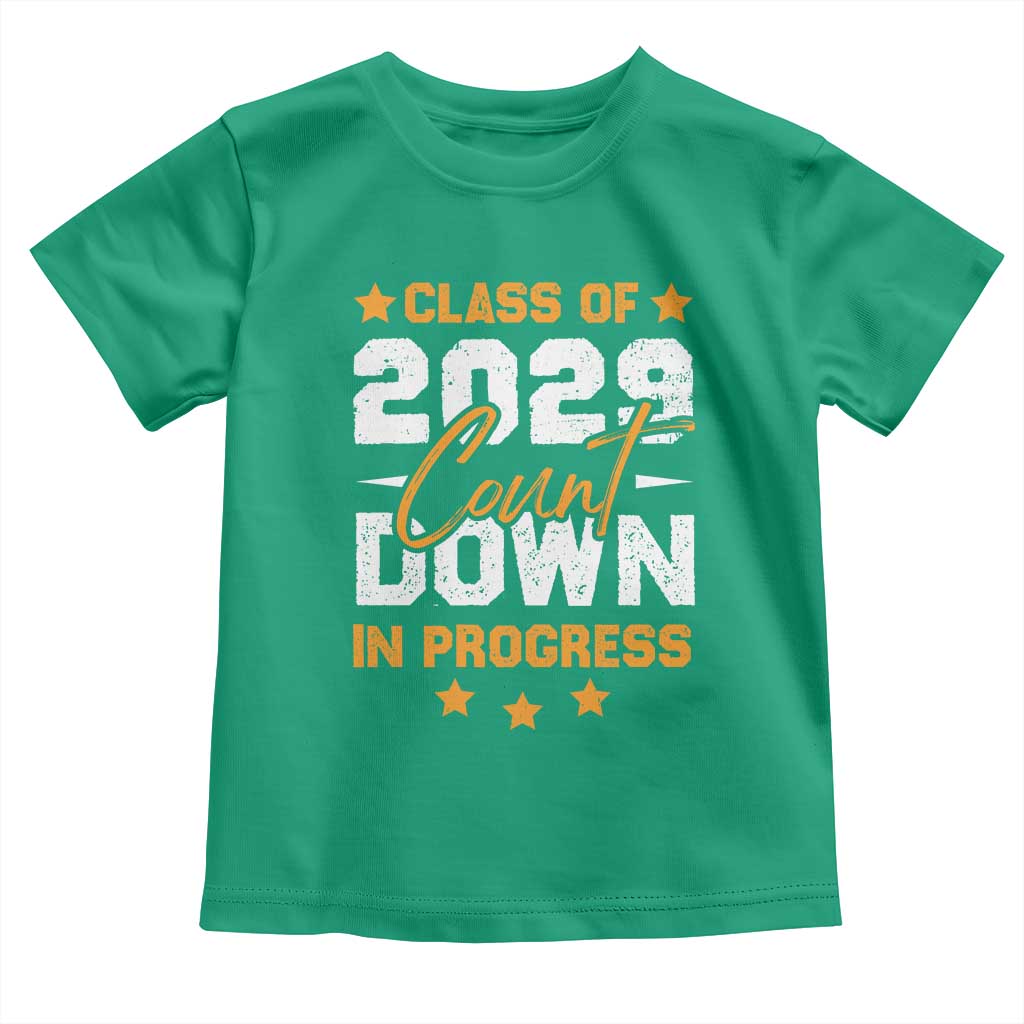 Class Of 2029 Count Down Graduating Toddler T Shirt