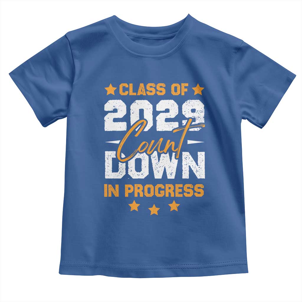 Class Of 2029 Count Down Graduating Toddler T Shirt