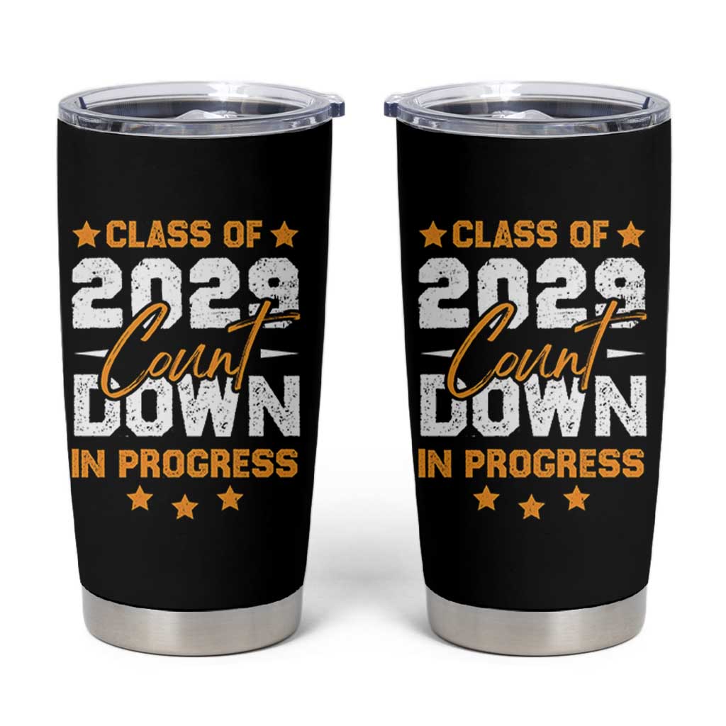 Class Of 2029 Count Down Graduating Tumbler Cup