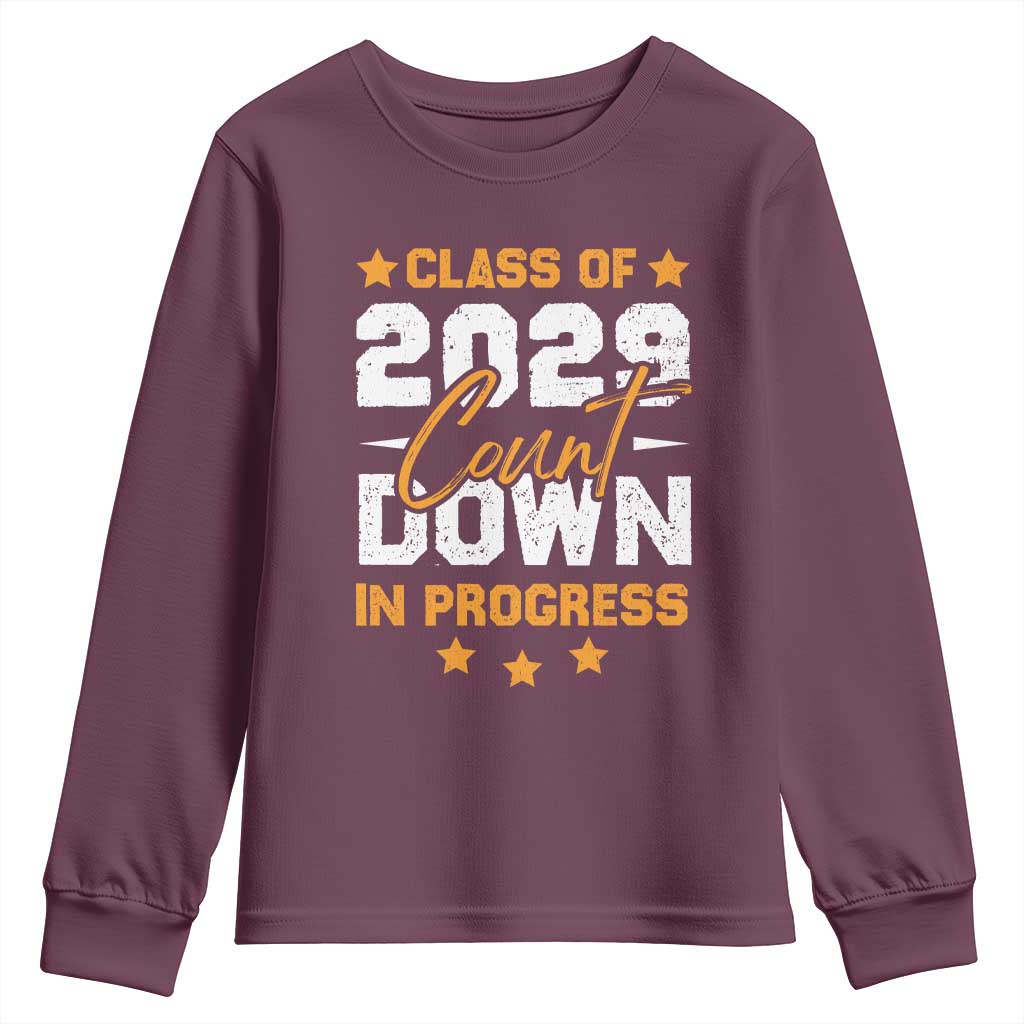 Class Of 2029 Count Down Graduating Youth Sweatshirt