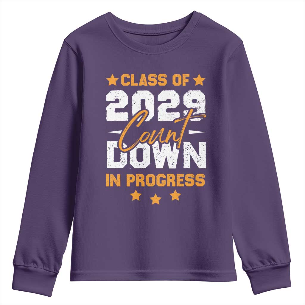 Class Of 2029 Count Down Graduating Youth Sweatshirt