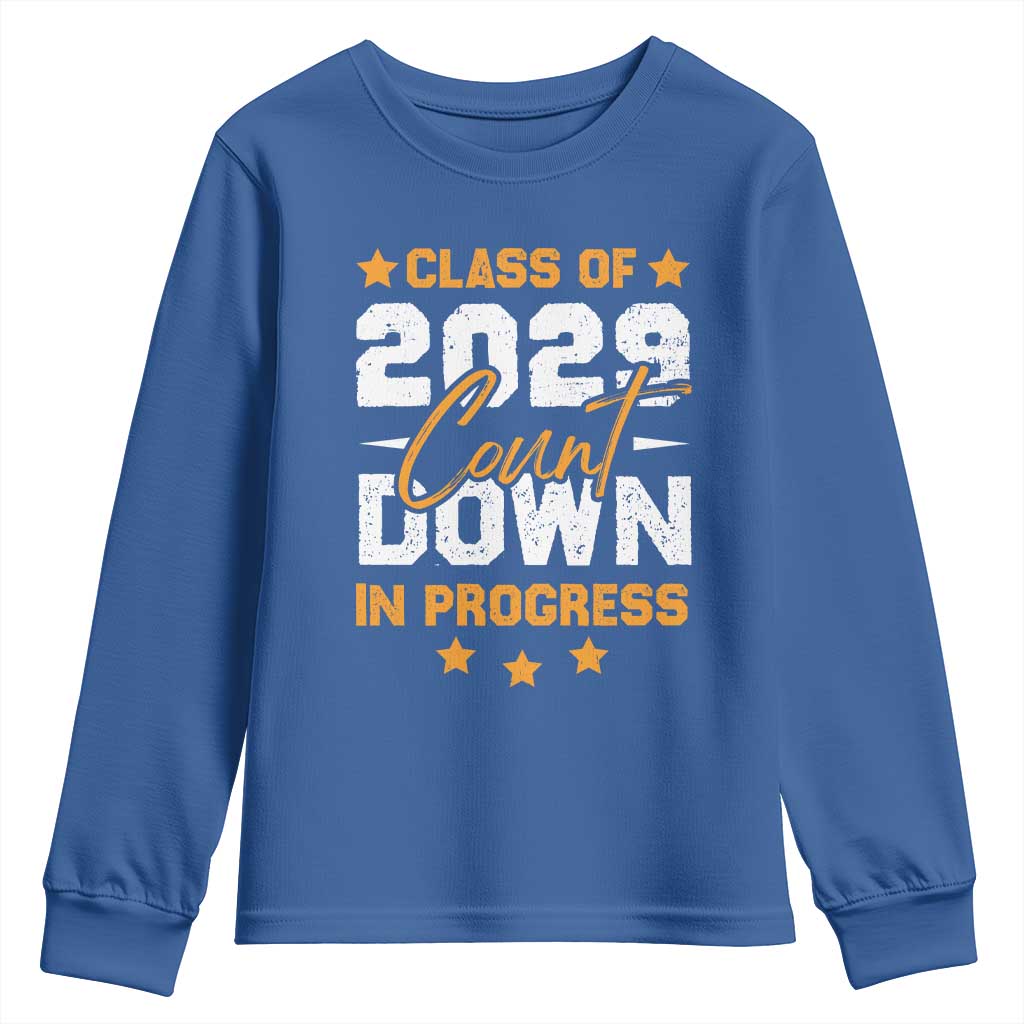 Class Of 2029 Count Down Graduating Youth Sweatshirt