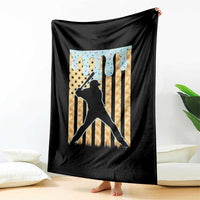 Baseball Drip Throw Blanket Dripping Ice Cream Sprinkles American Flag Boys - Wonder Print Shop