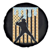 Baseball Drip Spare Tire Cover Dripping Ice Cream Sprinkles American Flag Boys - Wonder Print Shop