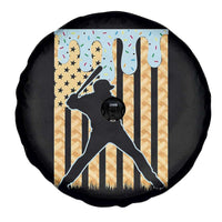 Baseball Drip Spare Tire Cover Dripping Ice Cream Sprinkles American Flag Boys - Wonder Print Shop