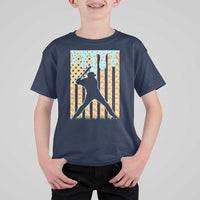 Baseball Drip T Shirt For Kid Dripping Ice Cream Sprinkles American Flag Boys - Wonder Print Shop