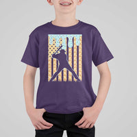 Baseball Drip T Shirt For Kid Dripping Ice Cream Sprinkles American Flag Boys - Wonder Print Shop