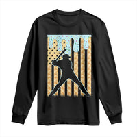 Baseball Drip Long Sleeve Shirt Dripping Ice Cream Sprinkles American Flag Boys - Wonder Print Shop