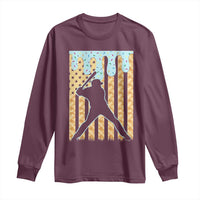Baseball Drip Long Sleeve Shirt Dripping Ice Cream Sprinkles American Flag Boys - Wonder Print Shop