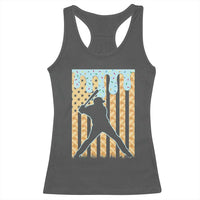 Baseball Drip Racerback Tank Top Dripping Ice Cream Sprinkles American Flag Boys - Wonder Print Shop