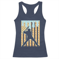 Baseball Drip Racerback Tank Top Dripping Ice Cream Sprinkles American Flag Boys - Wonder Print Shop