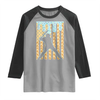 Baseball Drip Raglan Shirt Dripping Ice Cream Sprinkles American Flag Boys - Wonder Print Shop