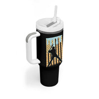 Baseball Drip Tumbler With Handle Dripping Ice Cream Sprinkles American Flag Boys - Wonder Print Shop