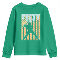 Baseball Drip Youth Sweatshirt Dripping Ice Cream Sprinkles American Flag Boys - Wonder Print Shop