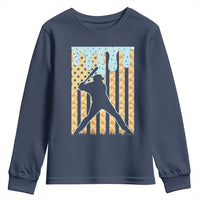 Baseball Drip Youth Sweatshirt Dripping Ice Cream Sprinkles American Flag Boys - Wonder Print Shop