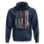 Baseball Dad Hoodie Retro US Flag Fathers Day Baseball Player - Wonder Print Shop