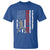 Baseball Dad T Shirt Retro US Flag Fathers Day Baseball Player - Wonder Print Shop