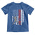 Baseball Dad Toddler T Shirt Retro US Flag Fathers Day Baseball Player - Wonder Print Shop