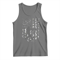 Camo US Flag Baseball Player Tank Top Retro Camouflage American Flag Patriotic - Wonder Print Shop