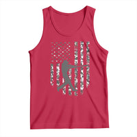 Camo US Flag Baseball Player Tank Top Retro Camouflage American Flag Patriotic - Wonder Print Shop