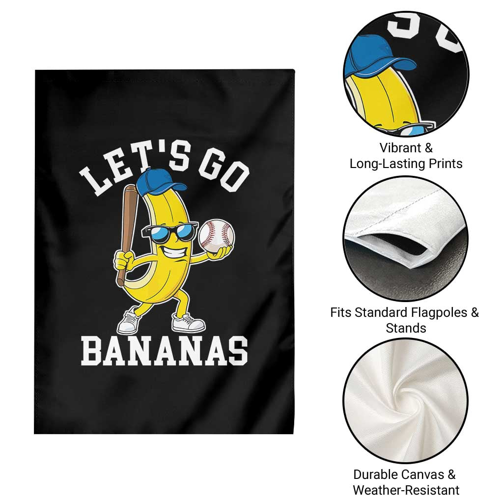 Funny Banana Garden Flag Lets Go Bananas - Wonder Print Shop