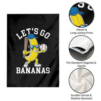 Funny Banana Garden Flag Lets Go Bananas - Wonder Print Shop
